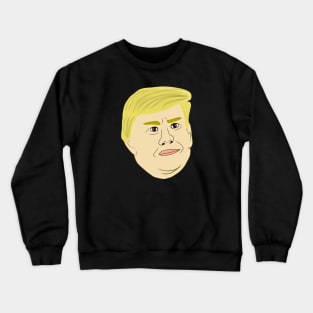 Trump face illustration Crewneck Sweatshirt